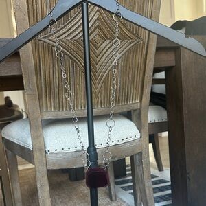 Vintage Silver and Red Decorative Chain